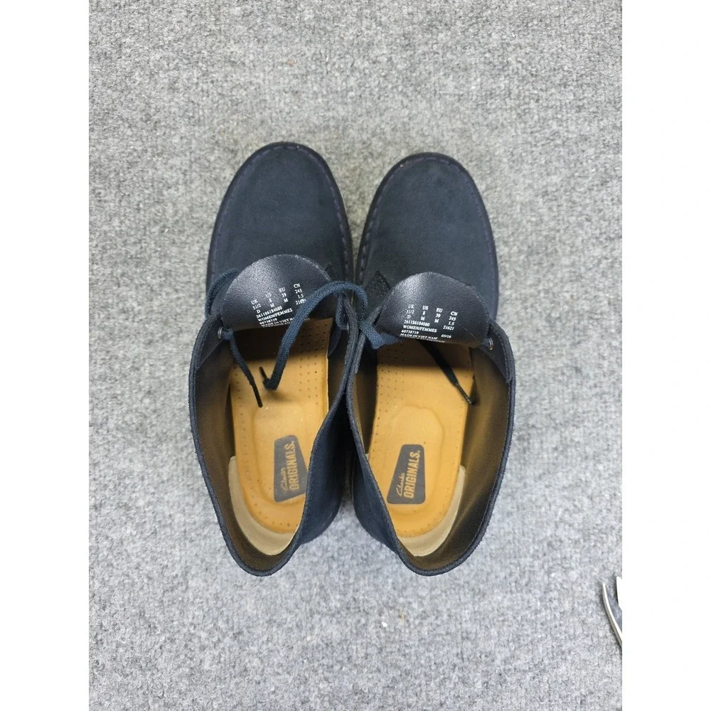Clarks Originals Boots Women's 8 M Charles F. Stead‎ Desert Chukka Suede Navy